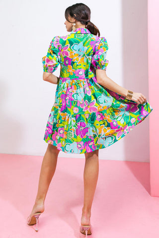 CONTAIN THE SUN POPLIN MINI DRESS - Glamourous Grace