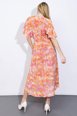 MOST WONDERFUL TIME WOVEN MIDI DRESS - Glamourous Grace