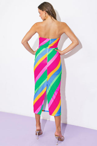 ALL OR NOTHING PONTI MIDI DRESS - Glamourous Grace