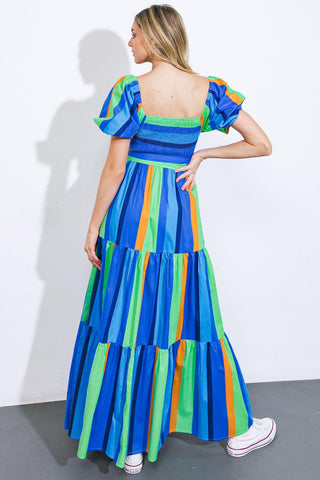ALL ABOUT THE VIBE WOVEN MAXI DRESS - Glamourous Grace