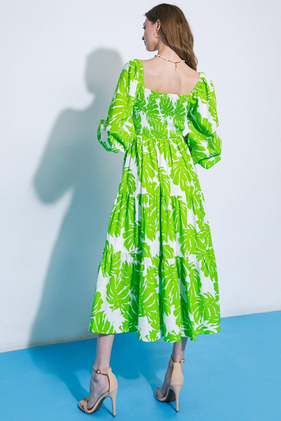 ALL THE DRAMA WOVEN MIDI DRESS - Glamourous Grace
