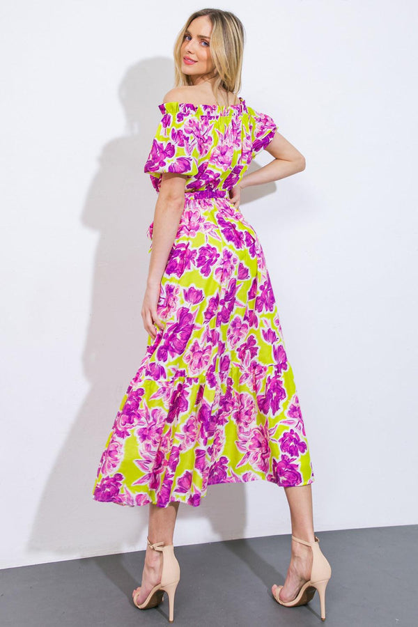 I'M IN CHARGE WOVEN MIDI DRESS - Glamourous Grace