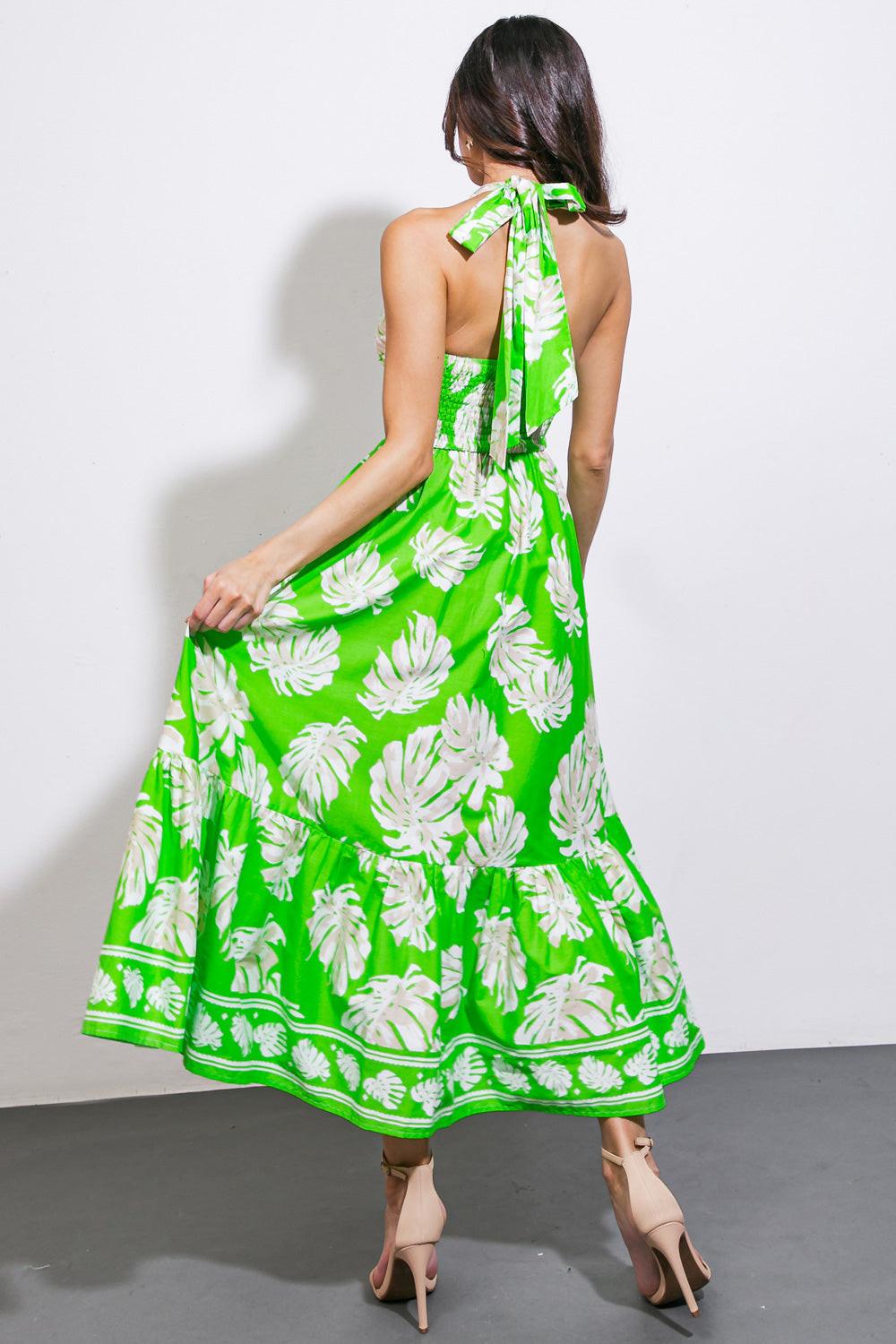 CAUSE A SCENE WOVEN MIDI DRESS - Glamourous Grace