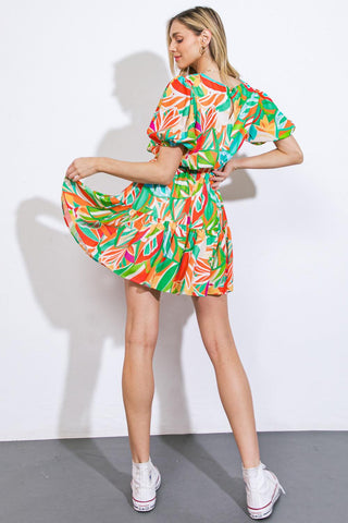 TIME TO START WOVEN MINI DRESS - Glamourous Grace