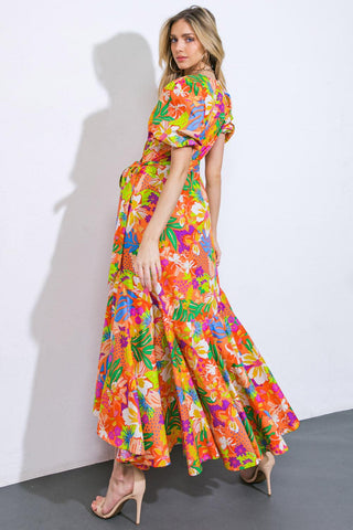 GARDEN OF LIFE WOVEN MIDI DRESS - Glamourous Grace
