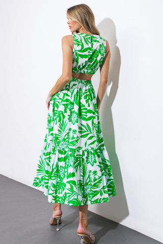 LIVE YOUR TRUTH WOVEN MIDI DRESS - Glamourous Grace