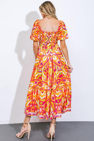IT'S YOUR PLACE WOVEN MIDI DRESS - Glamourous Grace