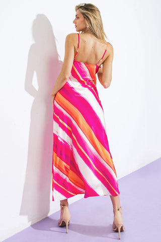 SPRING FLING WOVEN MIDI DRESS - Glamourous Grace