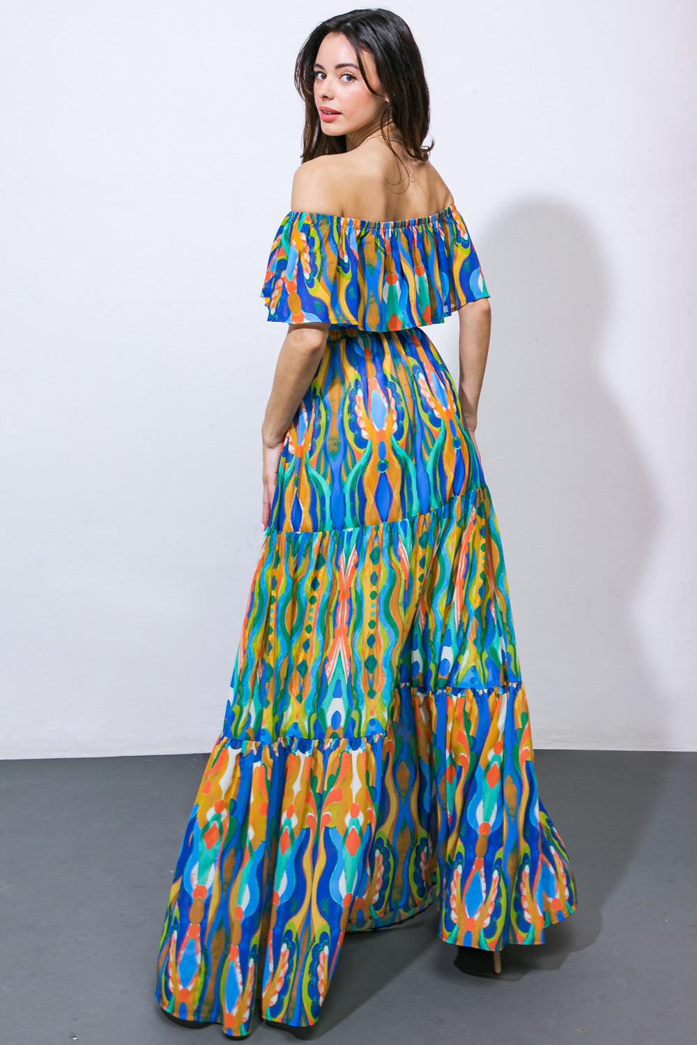 DARE TO BE YOU WOVEN MAXI DRESS - Glamourous Grace
