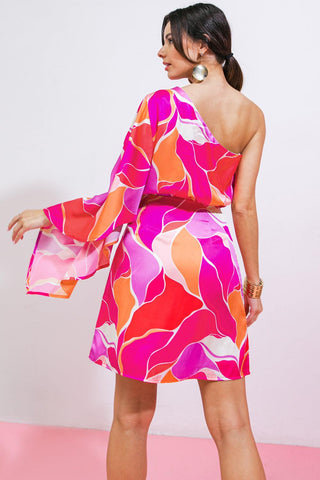DESERT EXPRESS WOVEN SATIN MINI DRESS - Glamourous Grace