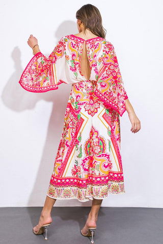 STUCK ON YOU WOVEN MIDI DRESS - Glamourous Grace