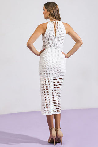 THANKFUL SOUL WOVEN MIDI DRESS - Glamourous Grace