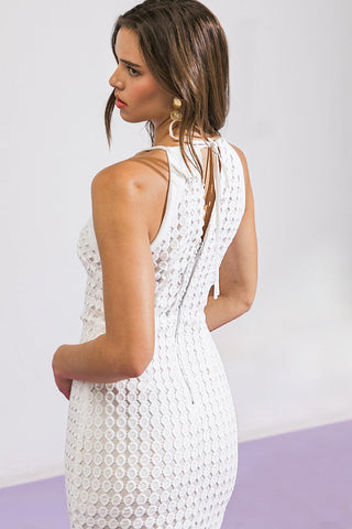 THANKFUL SOUL WOVEN MIDI DRESS - Glamourous Grace