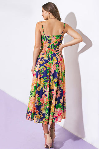 SWEETEST SOUL WOVEN MIDI DRESS - Glamourous Grace