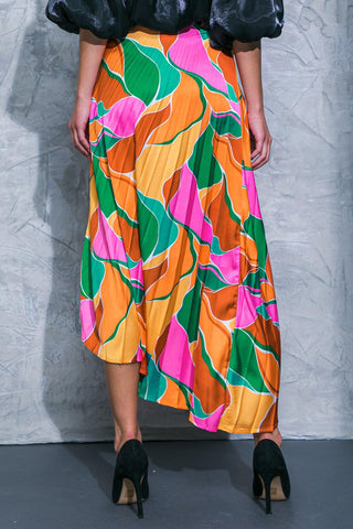 GRACEFUL IMPRESSION WOVEN MIDI SKIRT - Glamourous Grace