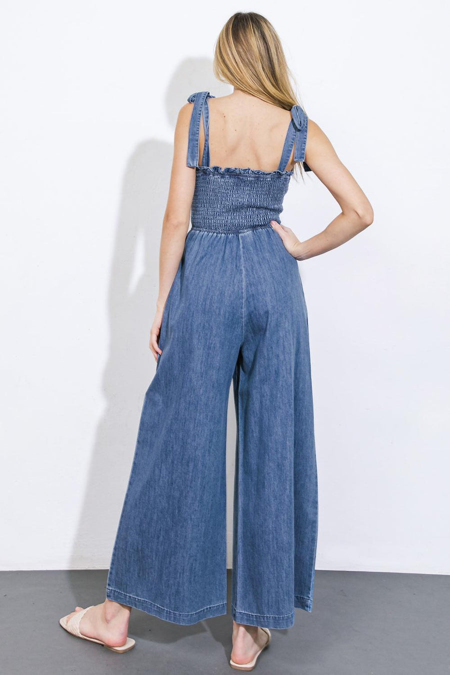 GETTING IT DONE DENIM JUMPSUIT - Glamourous Grace