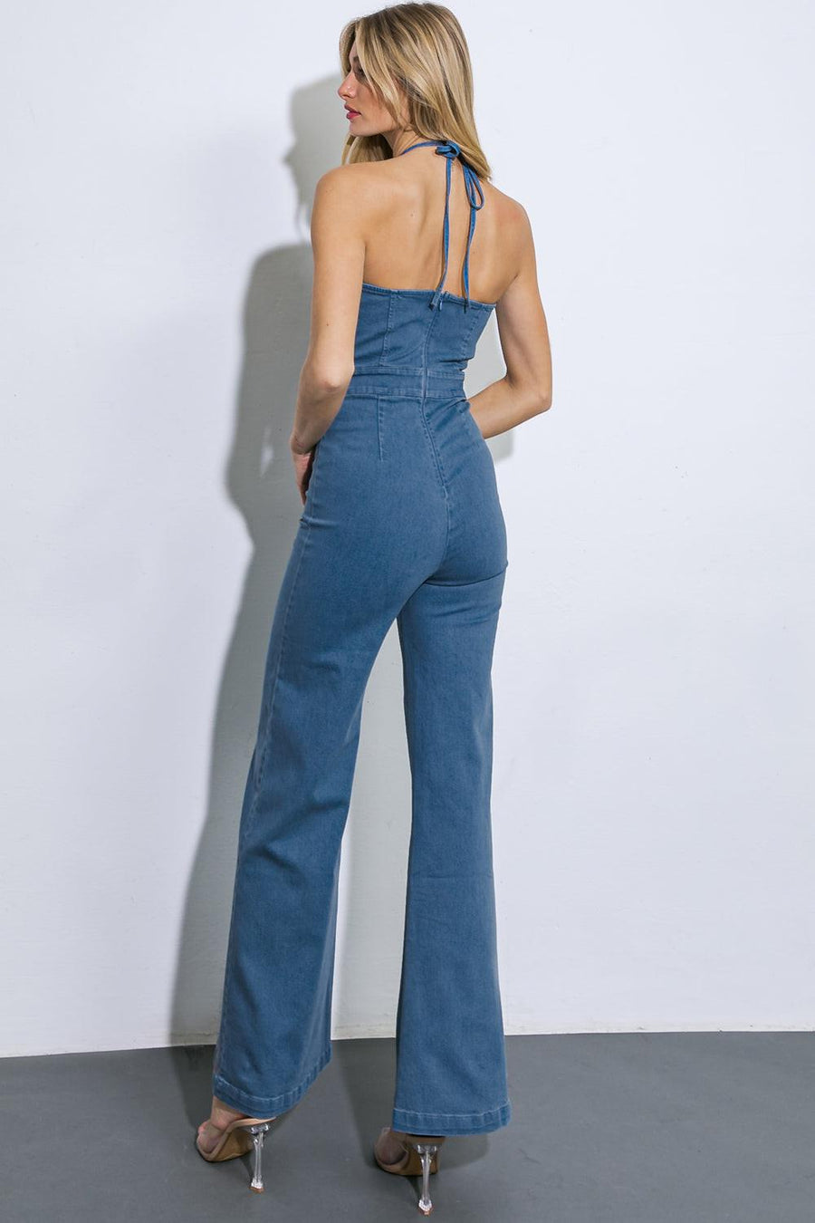 CALL ME LOVELY DENIM JUMPSUIT - Glamourous Grace