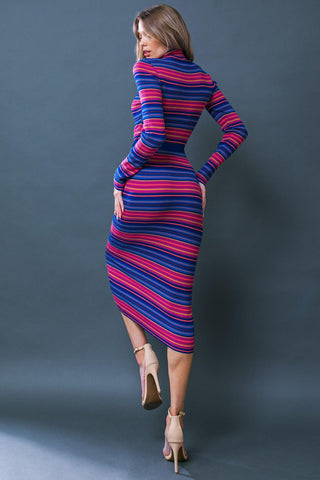 NOTEWORTHY SHINE SWEATER MIDI DRESS - Glamourous Grace
