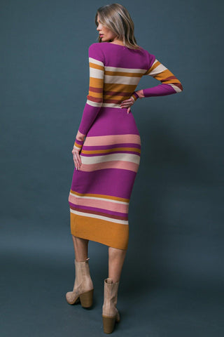 EVENING OF ELEGANCE SWEATER MIDI DRESS - Glamourous Grace