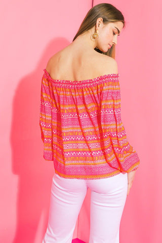 COSMO PLEASE WOVEN TOP - Glamourous Grace