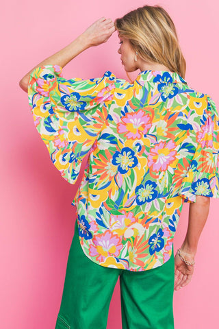 READY TO GET AWAY WOVEN TOP - Glamourous Grace