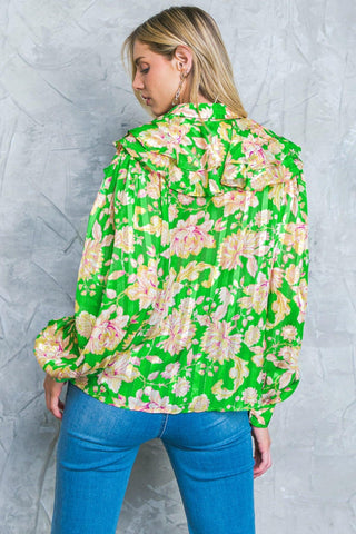 STUCK ON AN ISLAND WOVEN TOP - Glamourous Grace