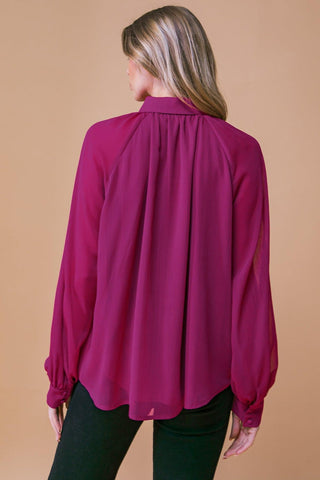 MIDNIGHT CHIC WOVEN TOP - Glamourous Grace