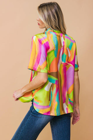 ELEVATED OPTION WOVEN TOP - Glamourous Grace