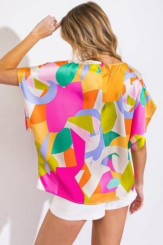 BREATHE FREELY WOVEN TOP - Glamourous Grace