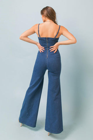 MAKING MAGIC DENIM JUMPSUIT - Glamourous Grace