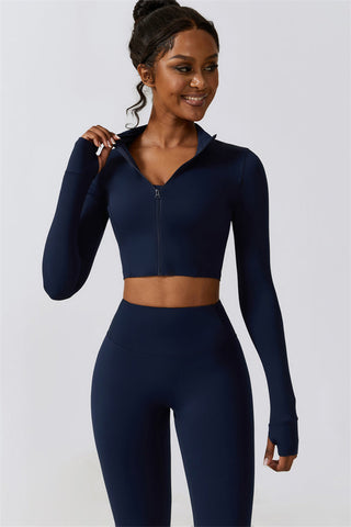 Juno Star Jacket Sports Bra Leggings 3-Piece Set