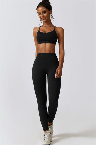Juno Star Sports Bra Leggings 2-Piece Set - Glamourous Grace