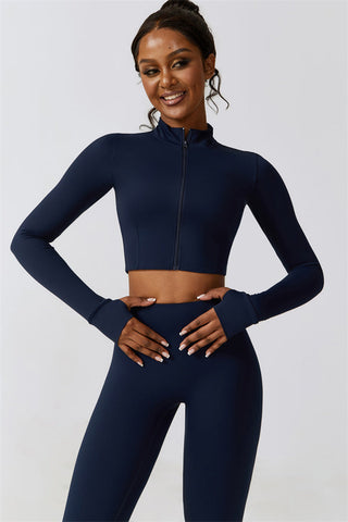 Juno Star Jacket Sports Bra Leggings 3-Piece Set