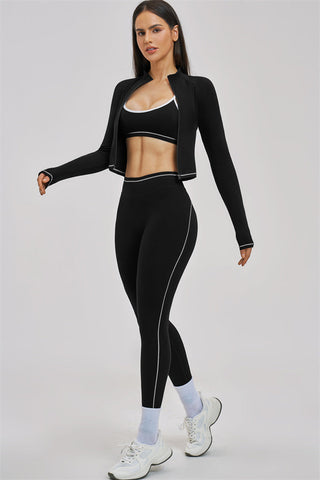 The Unbound Jacket Sports Bra Leggings 3-Piece Set