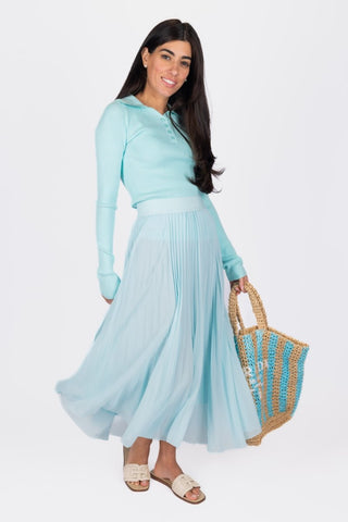 Bailey Top (Aqua Blue)