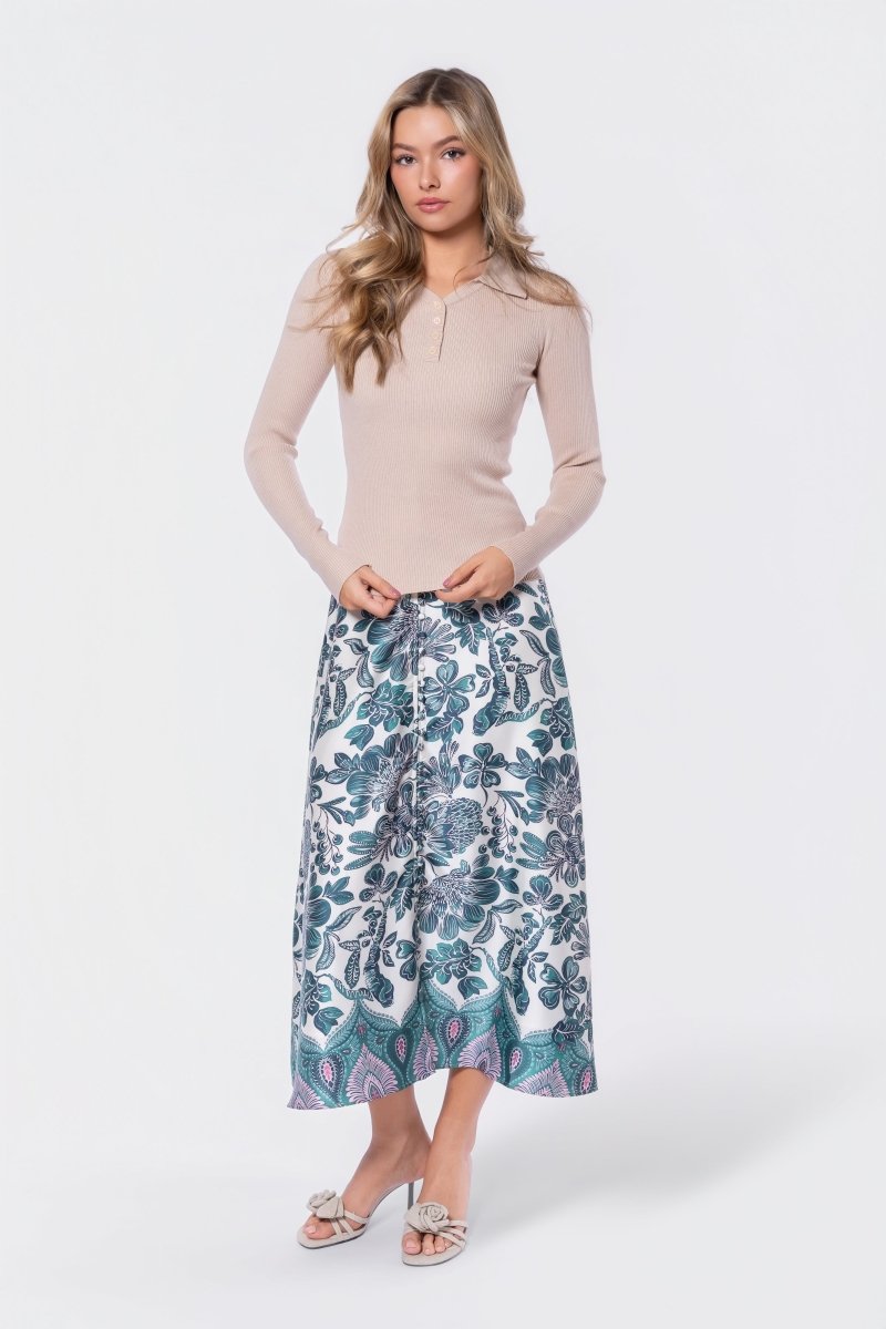Bailey Top (Beige) - Glamourous Grace