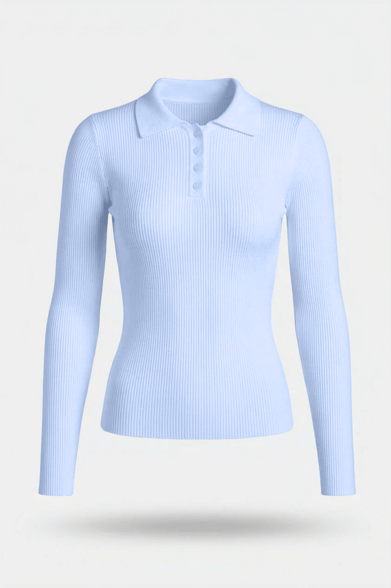Bailey Top (Light Blue) - Glamourous Grace