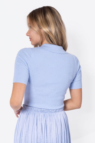 Bailey Top Short Sleeve (Light Blue)