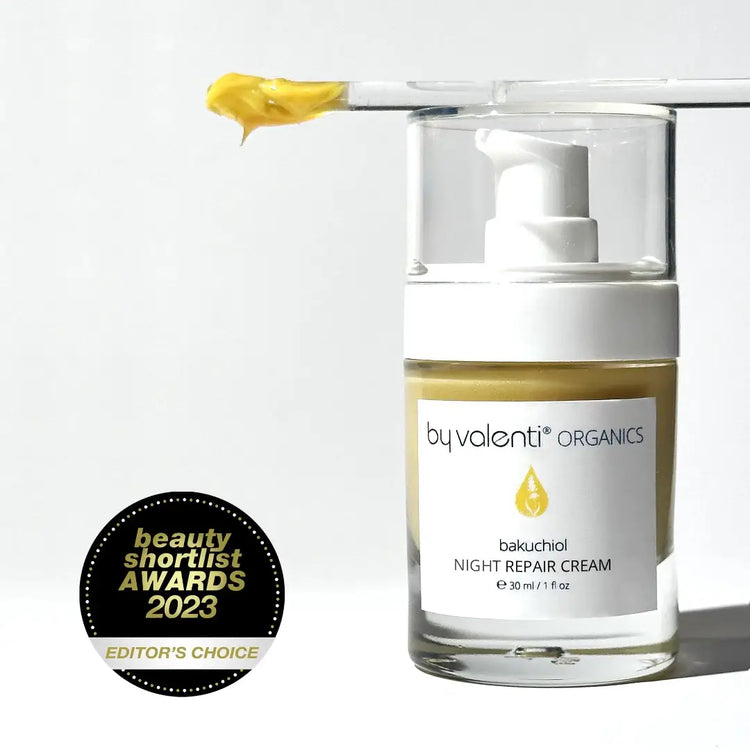 Bakuchiol Night Repair Cream Bakuchiol 1% + Retinyl Palmitate .3% + Hyaluronic acid + Ceramides