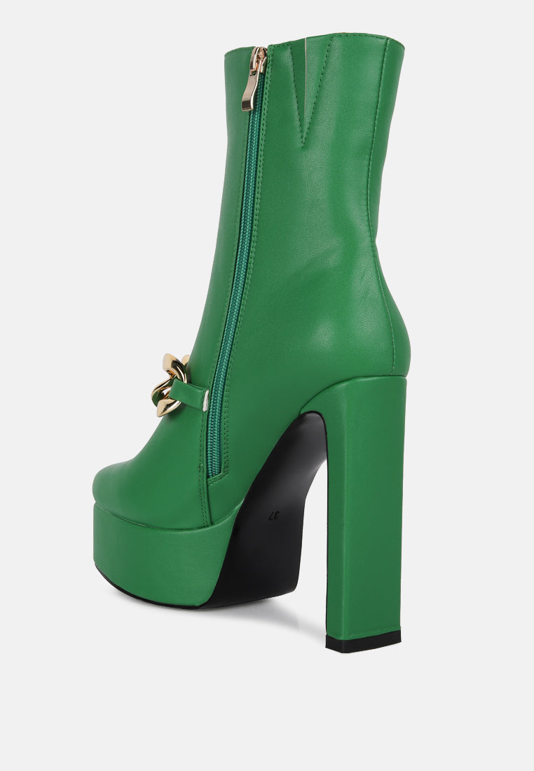 Bambini High Platform Ankle Boots - Glamourous Grace
