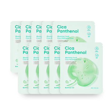 BANILA CO Blooming Youth Cica Panthenol Mask 22ml X 10ea - Glamourous Grace