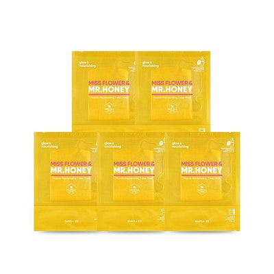 BANILA CO Miss Flower & Mr. Honey Propolis Rejuvenating 2 Step Mask 25ml+2mlX5ea - Glamourous Grace