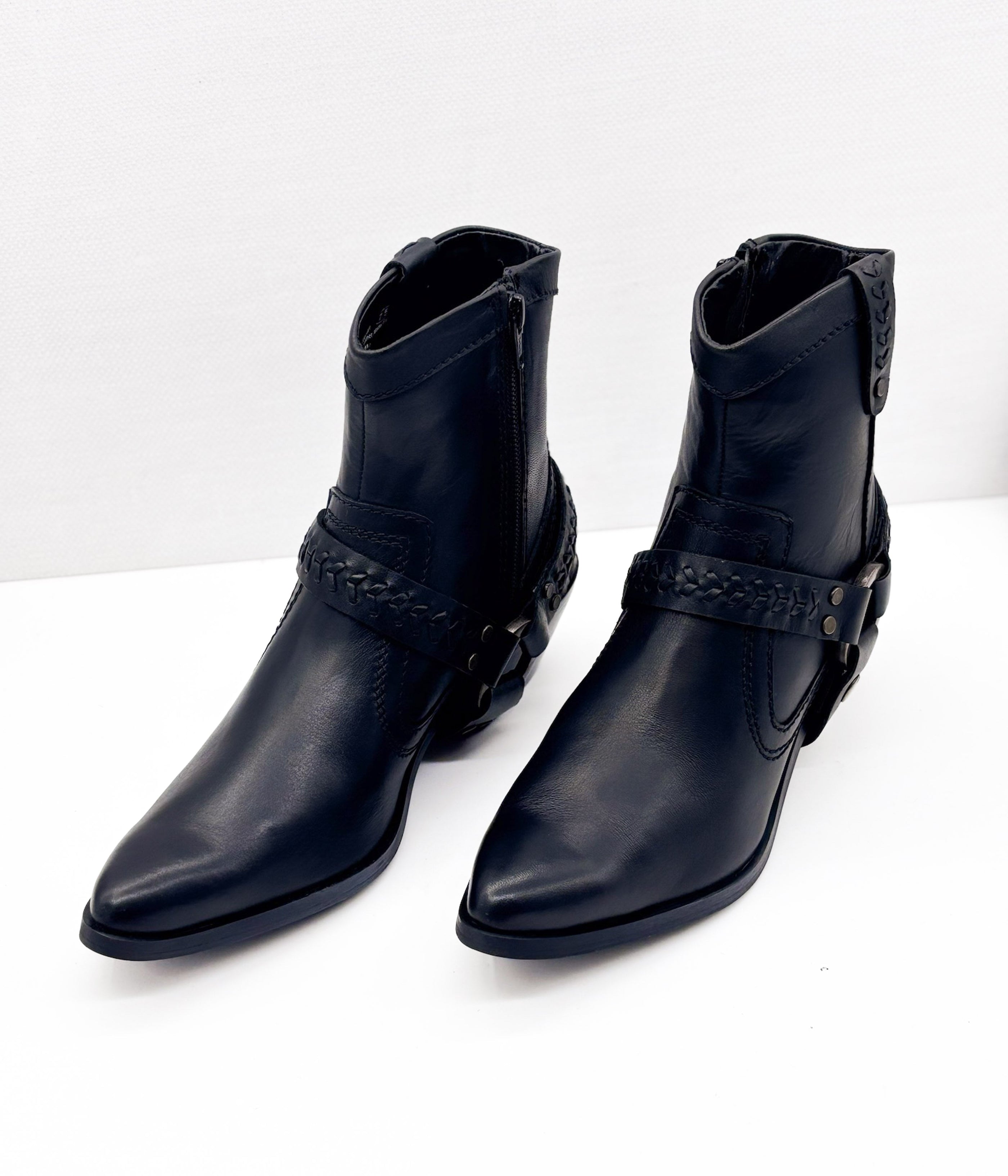 Smithy Suede Ankle Boot in Black - Glamourous Grace
