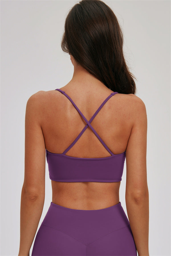 The Kinetic Cross Back Sports Bra - Glamourous Grace