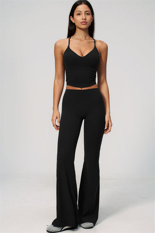 The Zura Tank Top Flared Leggings 2-Piece Set
