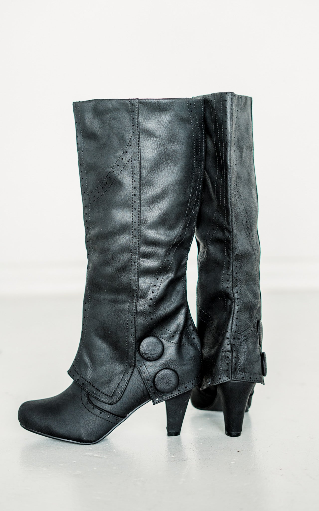 B Dad Boots in Black - Glamourous Grace