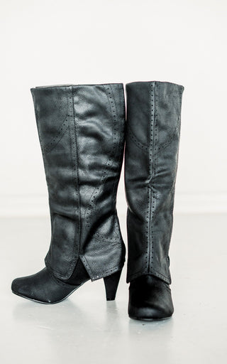 B Dad Boots in Black - Glamourous Grace