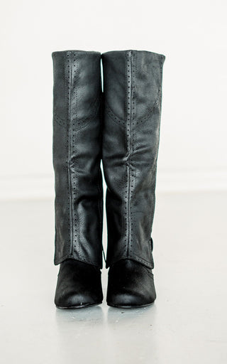 B Dad Boots in Black - Glamourous Grace