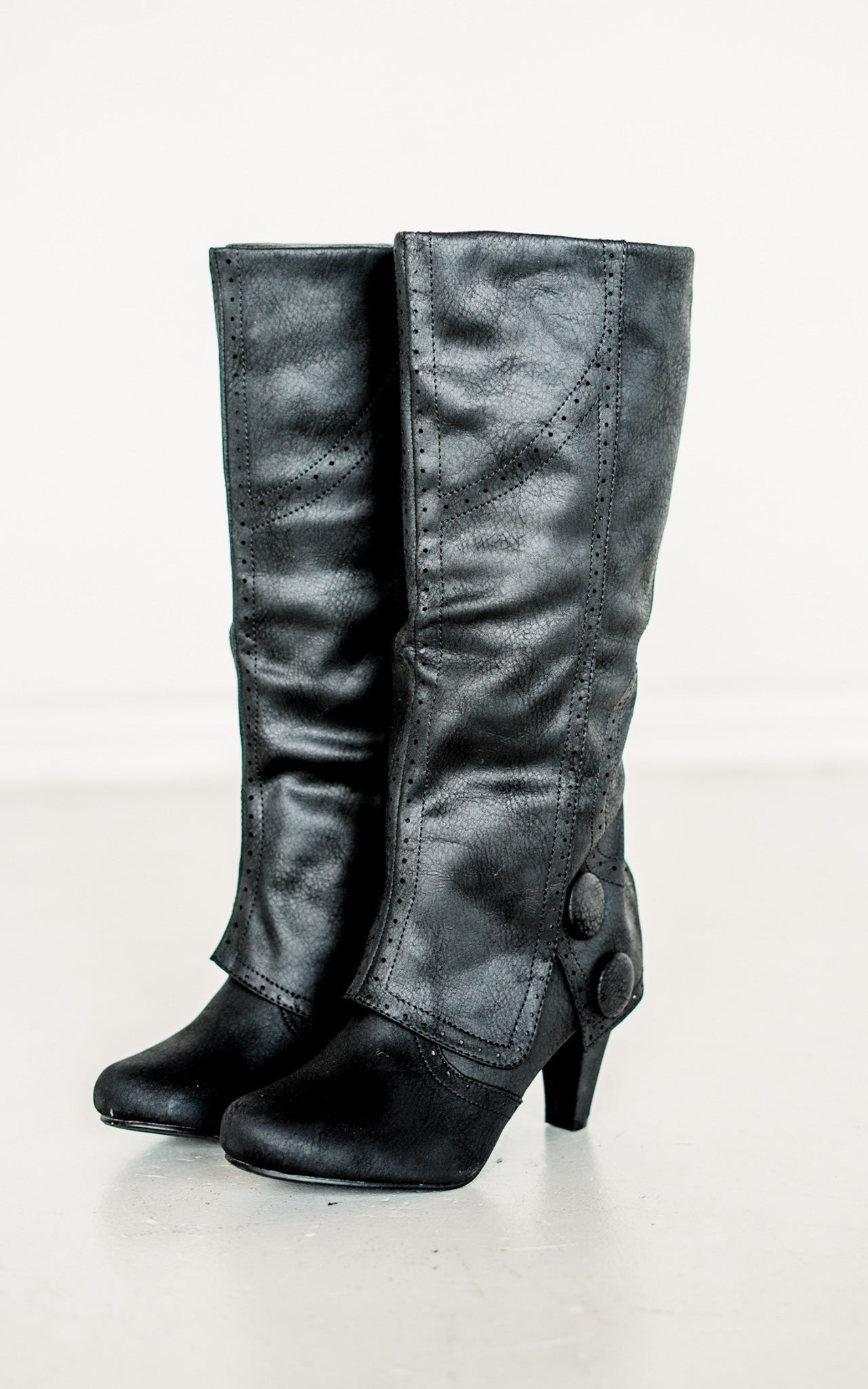 B Dad Boots in Black - Glamourous Grace
