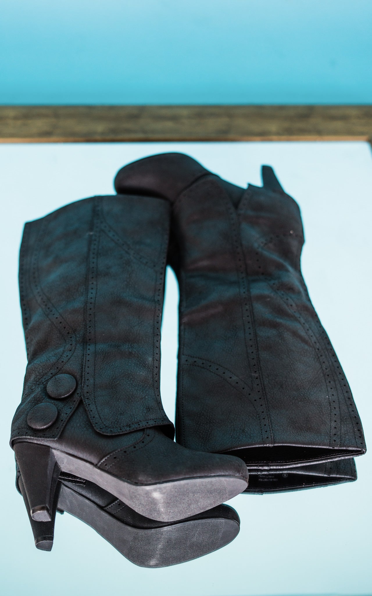 B Dad Boots in Black - Glamourous Grace